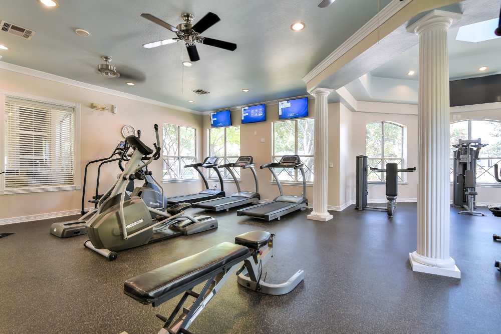 Fitness Center at Sheridan Park at Spring Creek in Plano, Texas