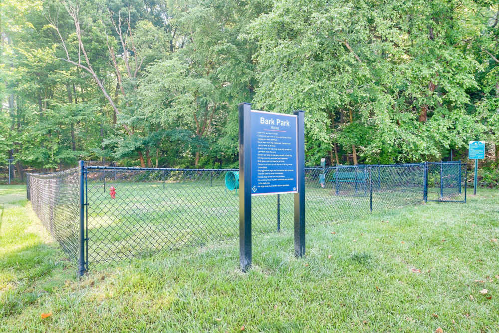 Outdoor dog park at Heather Hill Apartments in Temple Hills, Maryland