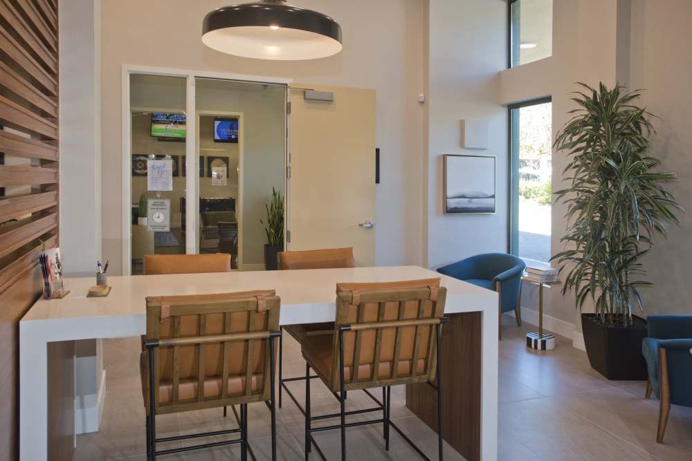 Clubhouse Seating at 1010 Pacific in Santa Cruz