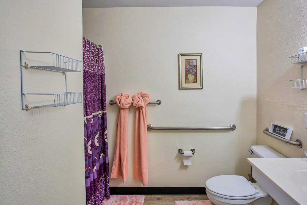 Bathroom Clemmons Village Assisted Living and Memory Care in Clemmons, North Carolina