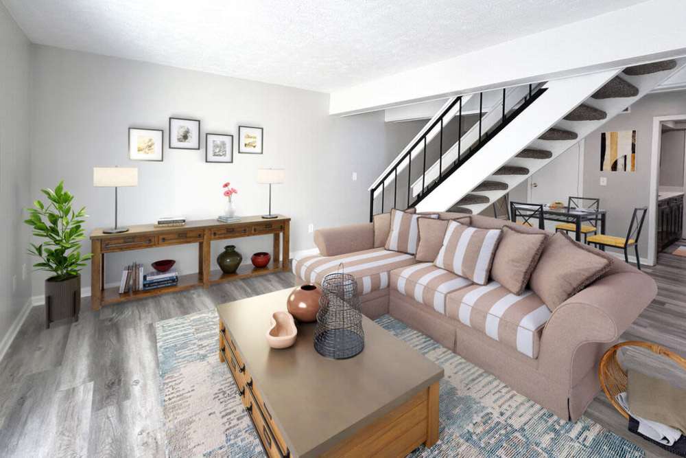 Modern Living area at Villages at Eden Crossing in Columbus, Ohio