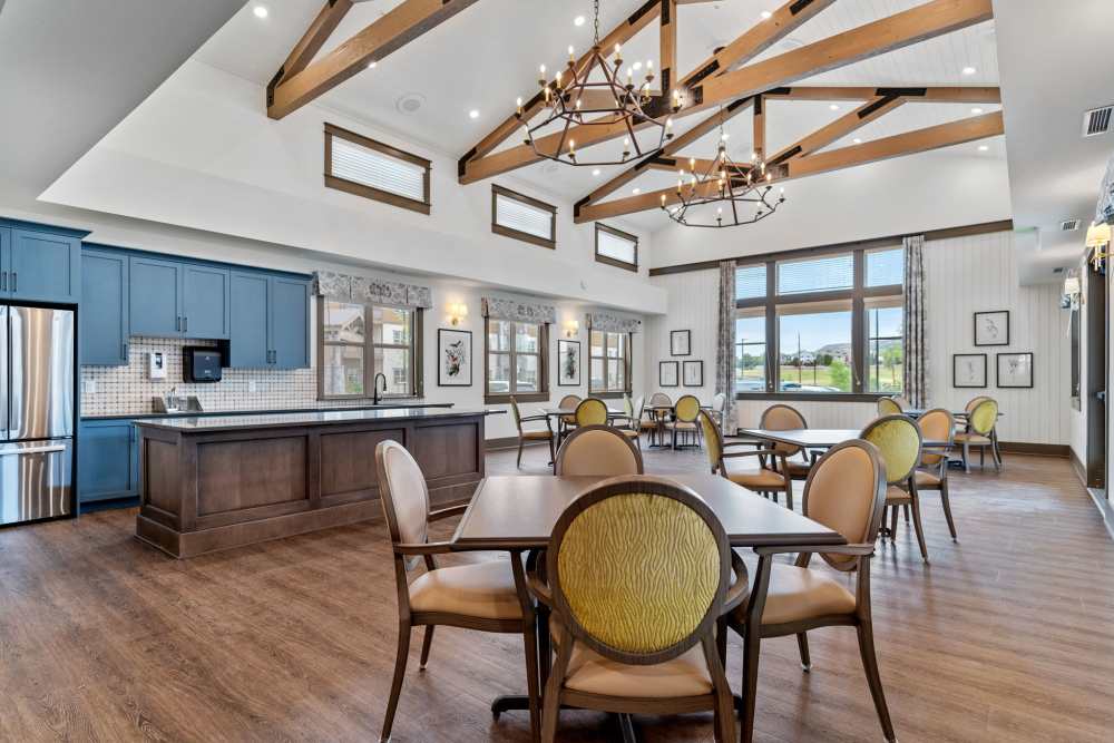Community room at Amira Choice Arvada in Arvada, Colorado