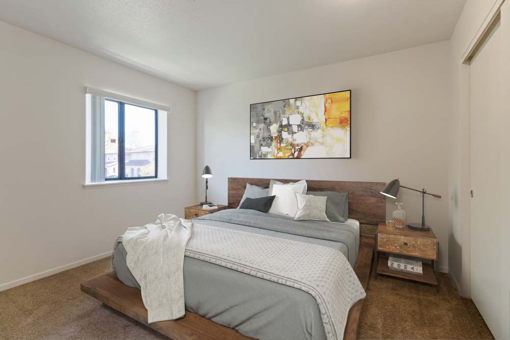 A bright room at Miramar Townhomes in San Diego, California
