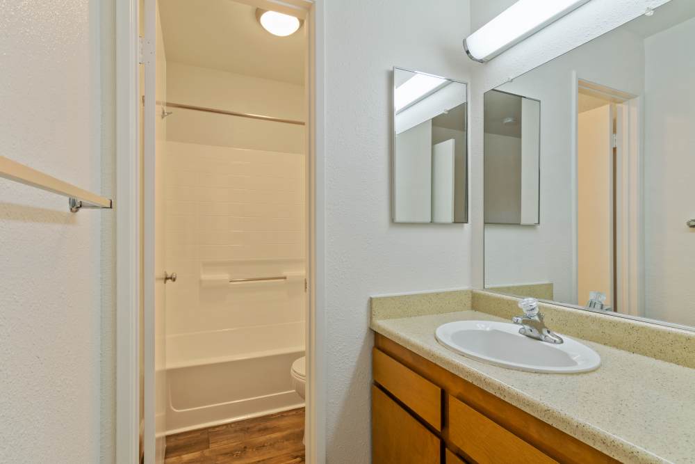 A bathroom at Miramar Townhomes in San Diego, California