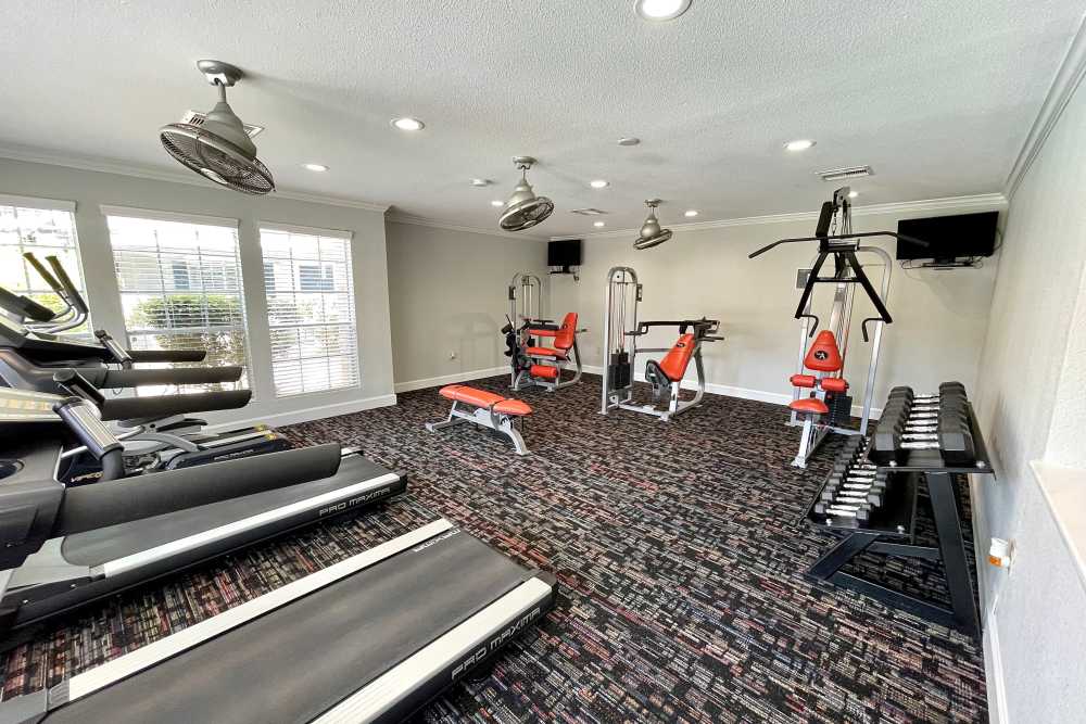 Fitness Center at The Abbey at Champions in Houston, Texas