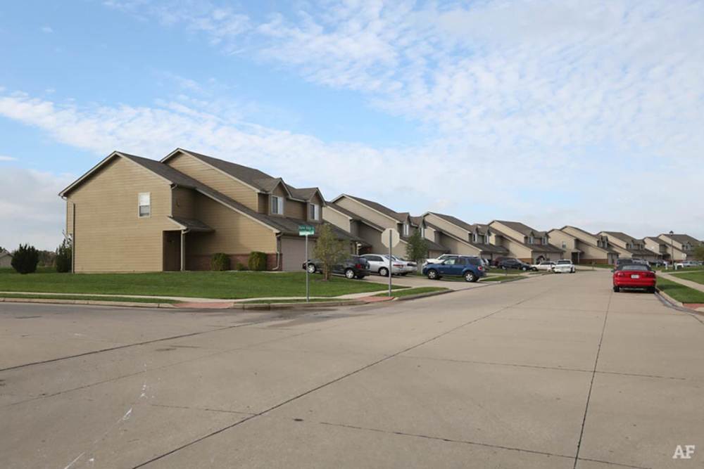 Plenty of parking in a welcoming neighborhood at Cross Creek Villas in Columbia, Missouri, 