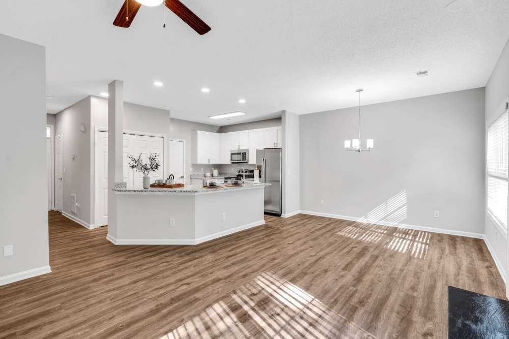 Kitchen at Crystal Lake Townhomes in Greensboro, North Carolina