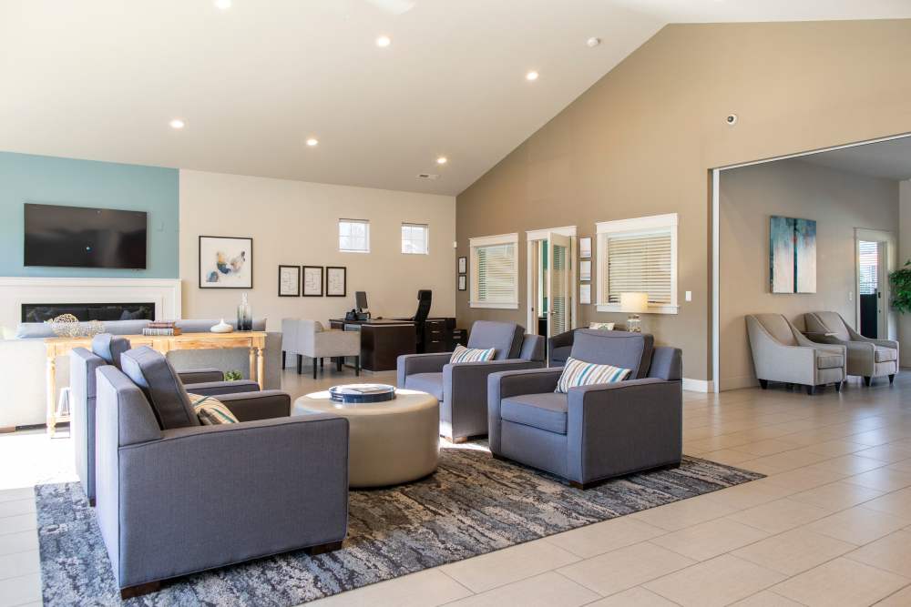 Spacious Clubhouse interior at Rock Creek Commons in Vancouver, Washington