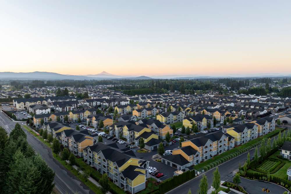 Aerial view of Rock Creek Commons in Vancouver, Washington