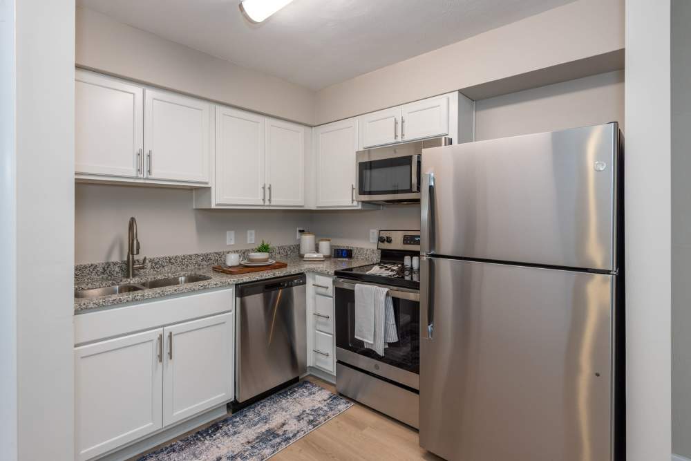 Well-equipped kitchen at Attain at Chic’s Beach, Virginia Beach, Virginia
