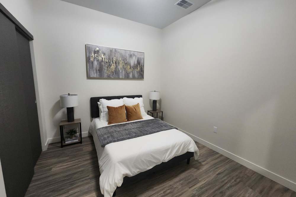 Apartment Bedroom at Trio in Rochester Hills, Michigan
