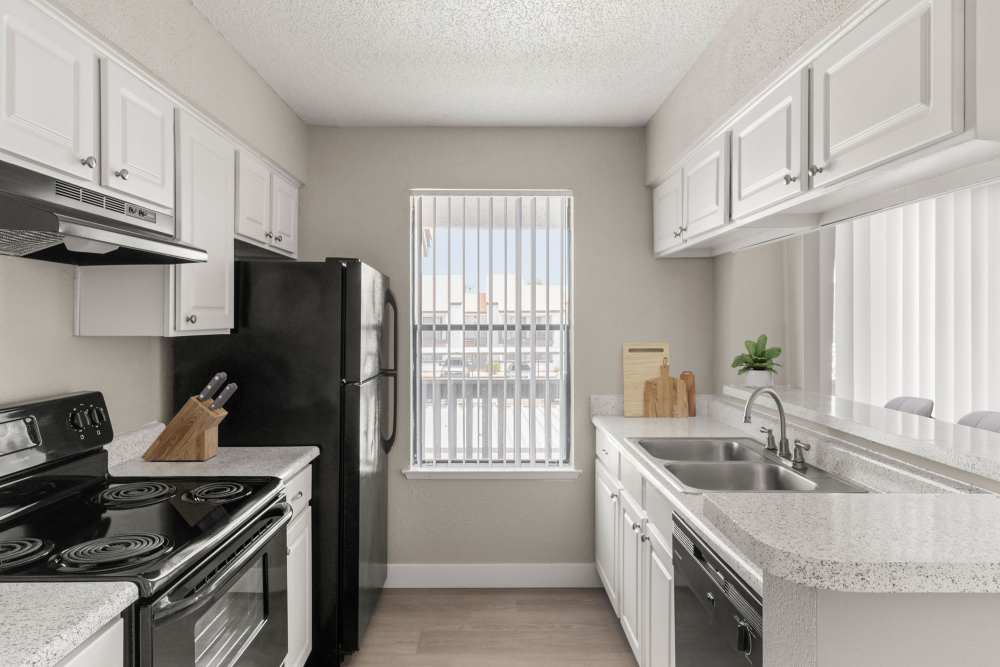 Kitchen area with appliances at Cielo on Gilbert in Mesa, Arizona