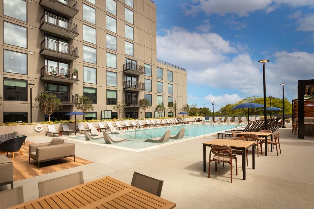 Outdoor Pool & Sundeck at Loria Ansley in Atlanta, Georgia
