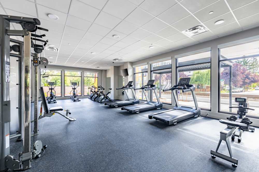 Fitness center at Traditions at Hazelwood in Portland, Oregon