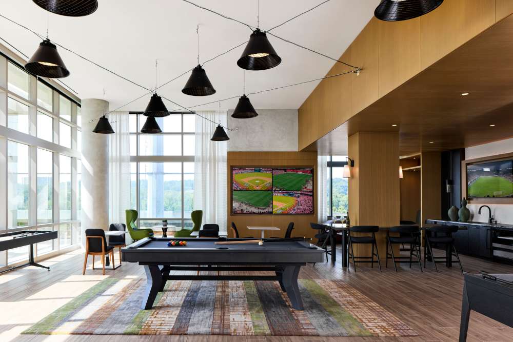 Club Room/Game Room | Meridian 2250 at Eisenhower Station | Luxury Alexandria VA Apartments