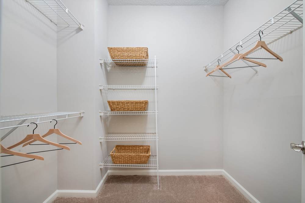 Apartment closet 2 at Hollis 7601 in Charlotte, North Carolina