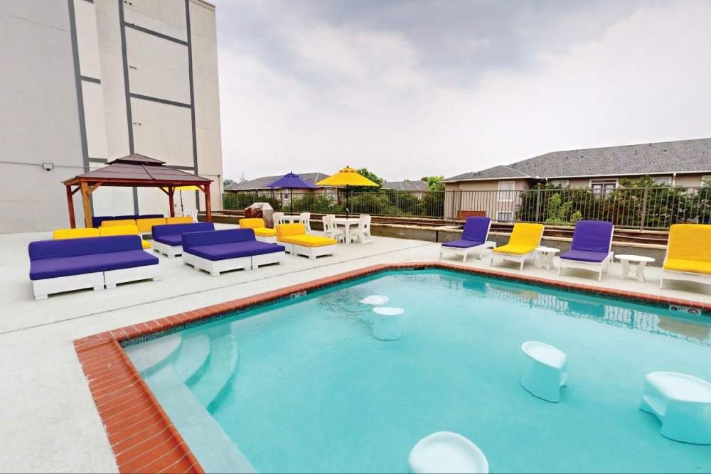 Community pool at Altitude at Baton Rouge in Baton Rouge, Louisiana