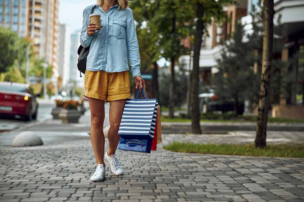 Woman shopping near Sophia Square in Homestead, Florida