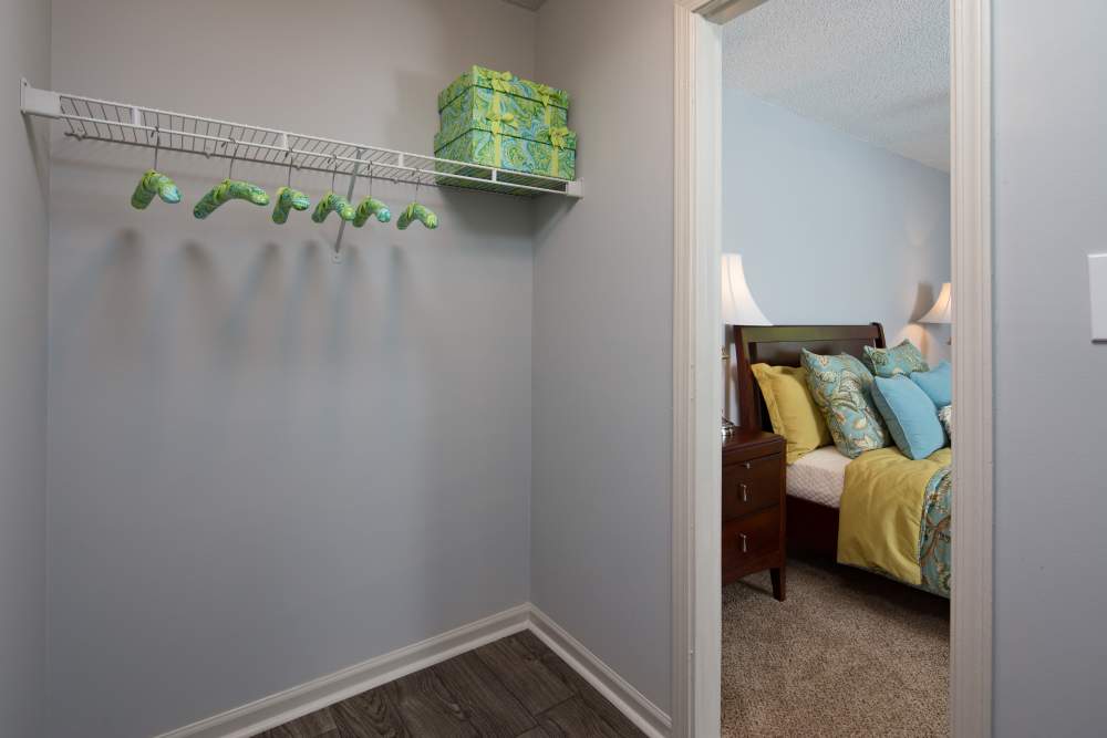 Bedroom closet at Southwinds Point in Stockbridge, Georgia