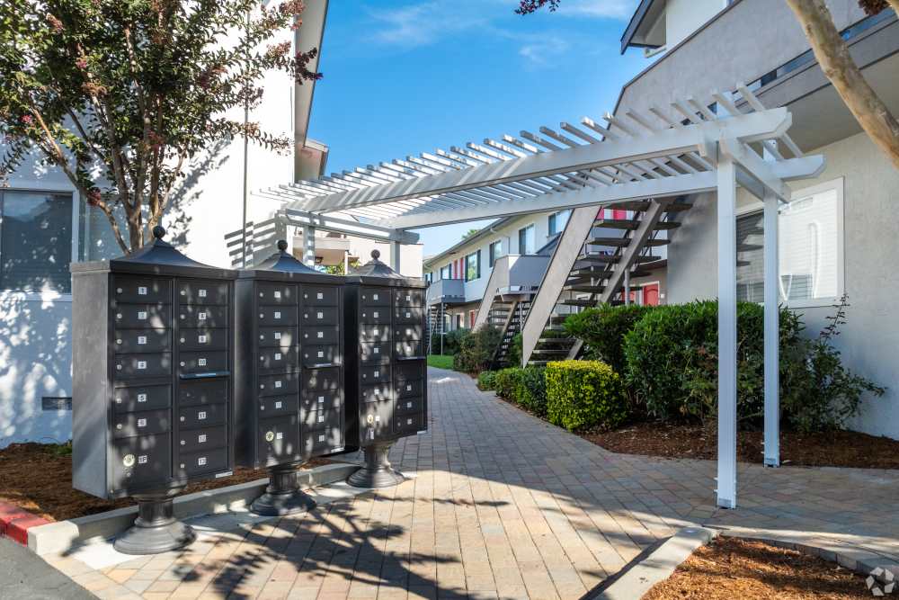 Two-Bedroom Apartments in San Leandro, CA - Marina Plaza Apartments -  Apartment Complex  mailbox