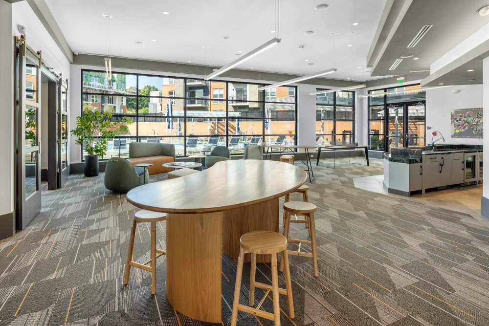 Clubhouse lounge at Innova in Novi, Michigan