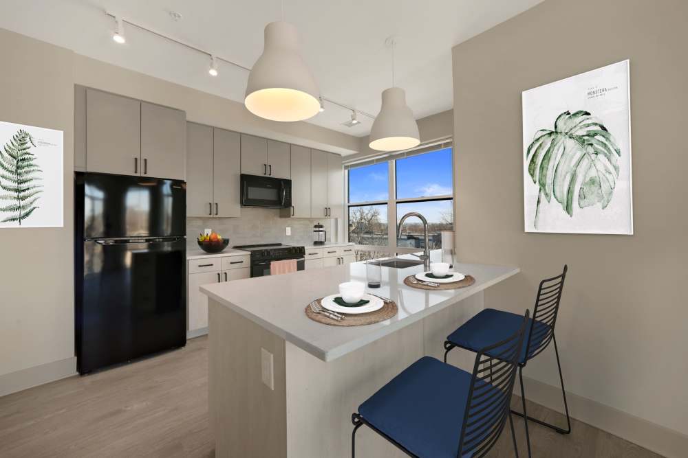 Spacious and open kitchen at Big Sky Flats in Washington, District of Columbia