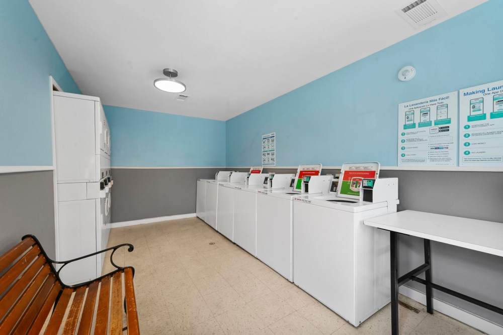 Laundry facility at Village Square in Irving. TX
