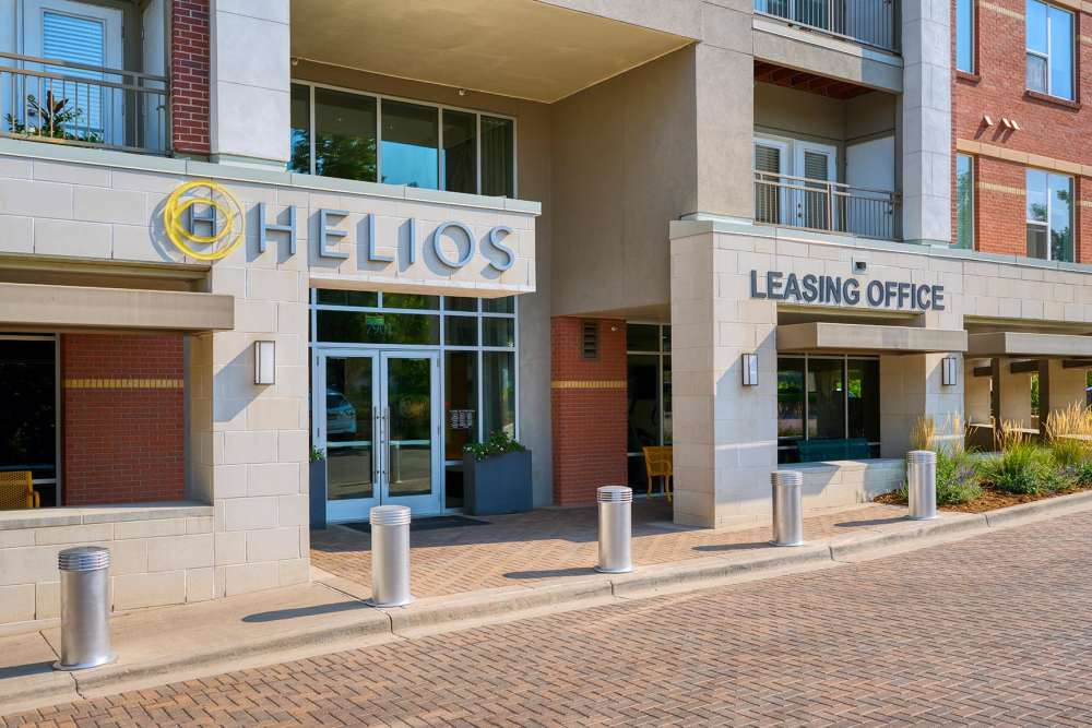 Entrance area to Helios in Englewood, Colorado