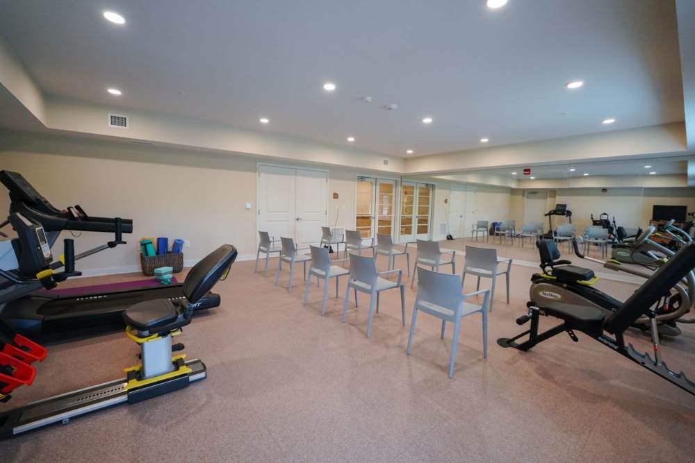 Community fitness center at Harmony at Bellevue in Nashville, Tennessee