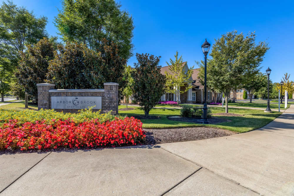 Front Entrance Sign at Arbor Brook in Murfreesboro, Tennessee