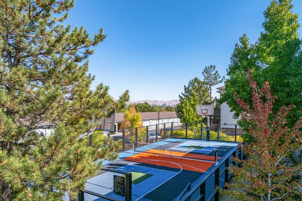 Basketball court at The Peak at Sky Mountain in Reno, Nevada