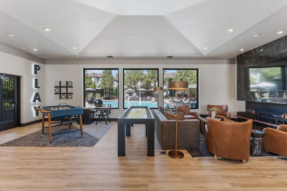 Resident lounge at The Peak at Sky Mountain in Reno, Nevada