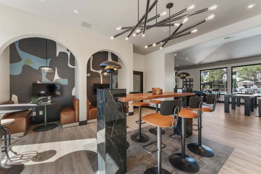 Upscale resident lounge at The Peak at Sky Mountain in Reno, Nevada