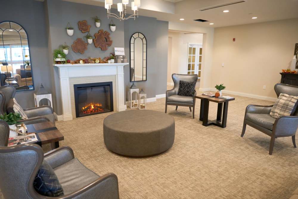 Common seating room at Harmony at Avon in Avon, Indiana