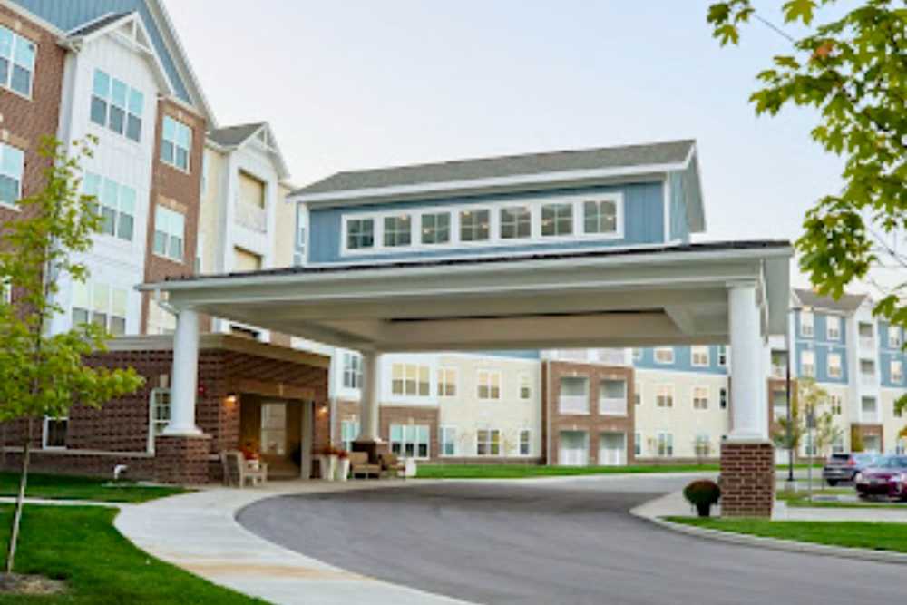 Front entrance at Harmony at Avon in Avon, Indiana