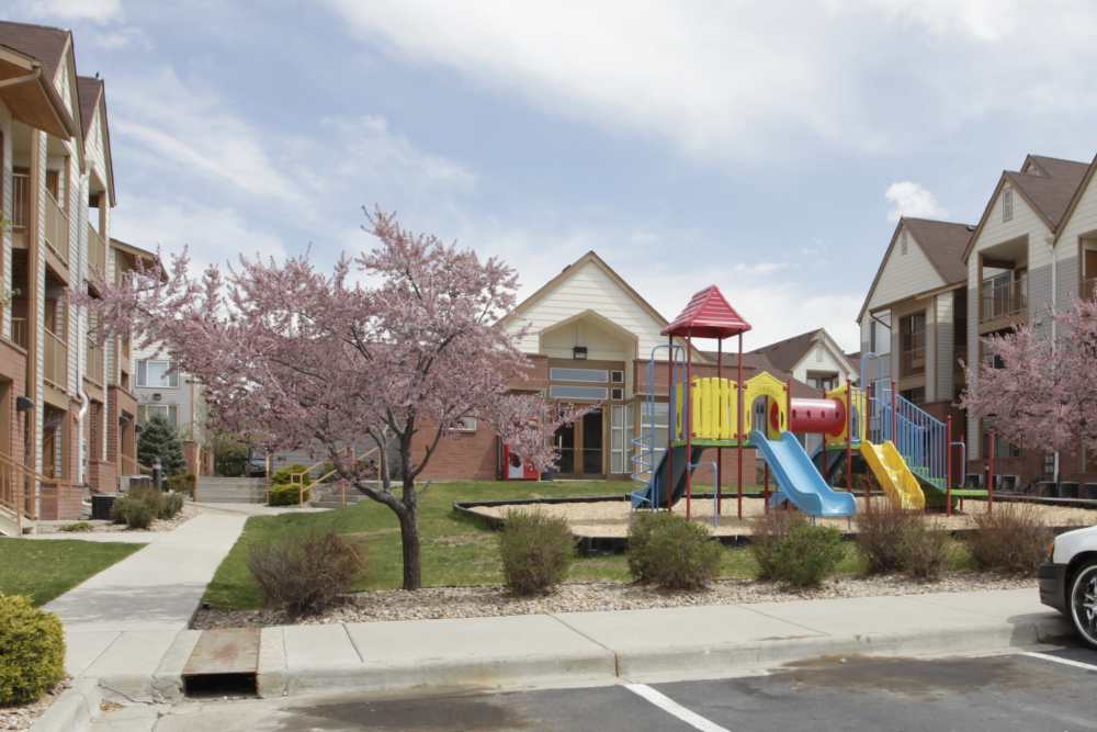Playground at Spring Hollow Apartments in Brighton, Colorado