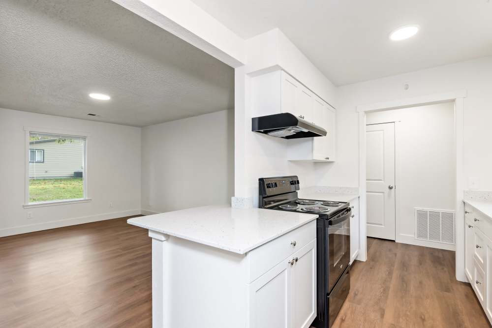 Open Concept Kitchen at New Hillside