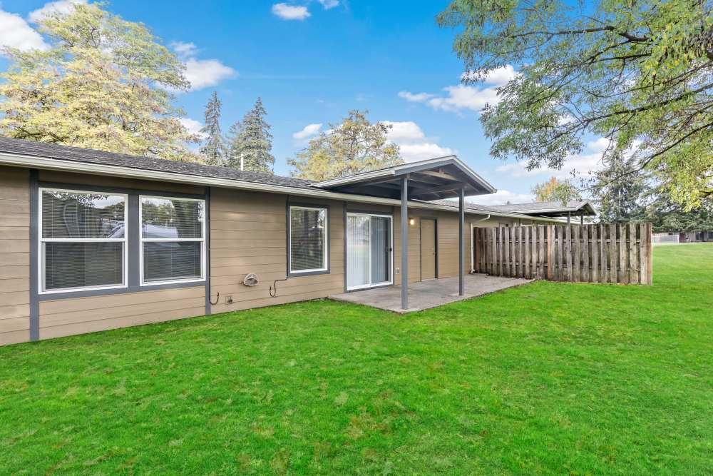Exterior Backyard of home at New Hillside