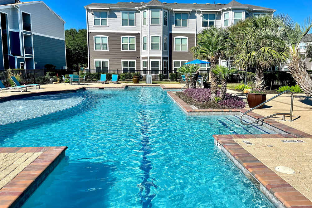 Swimming pools at The Abbey at Grant Road in Houston, Texas