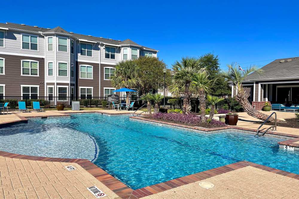 Swimming pool at The Abbey at Grant Road in Houston, Texas