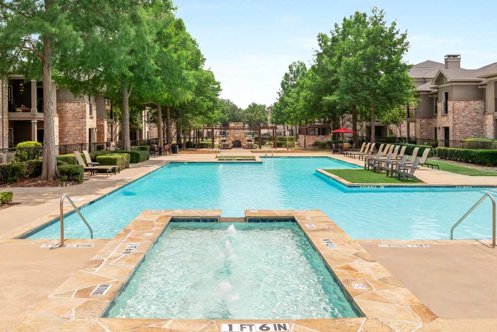 Swimming pool at The Springs of Indian Creek in Carrollton, Texas