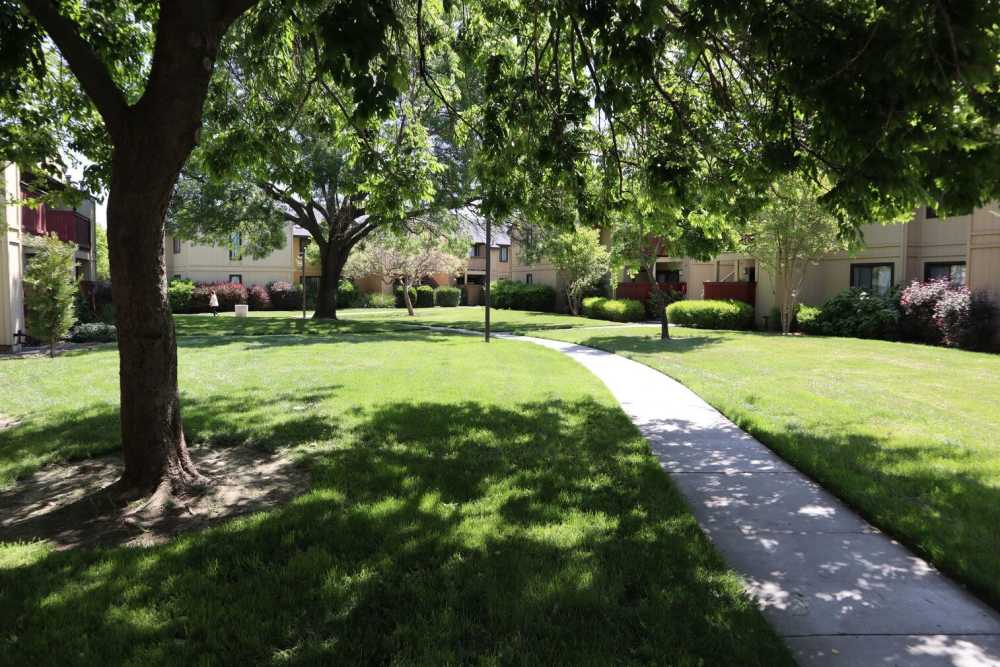 Beautiful landscaping at The Fairmont in Woodland, California
