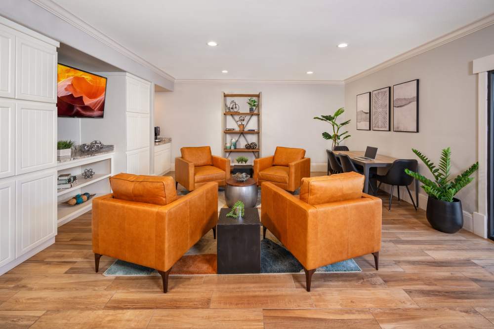Clubhouse at apartments at Villas on Hampton Avenue in Mesa, Arizona