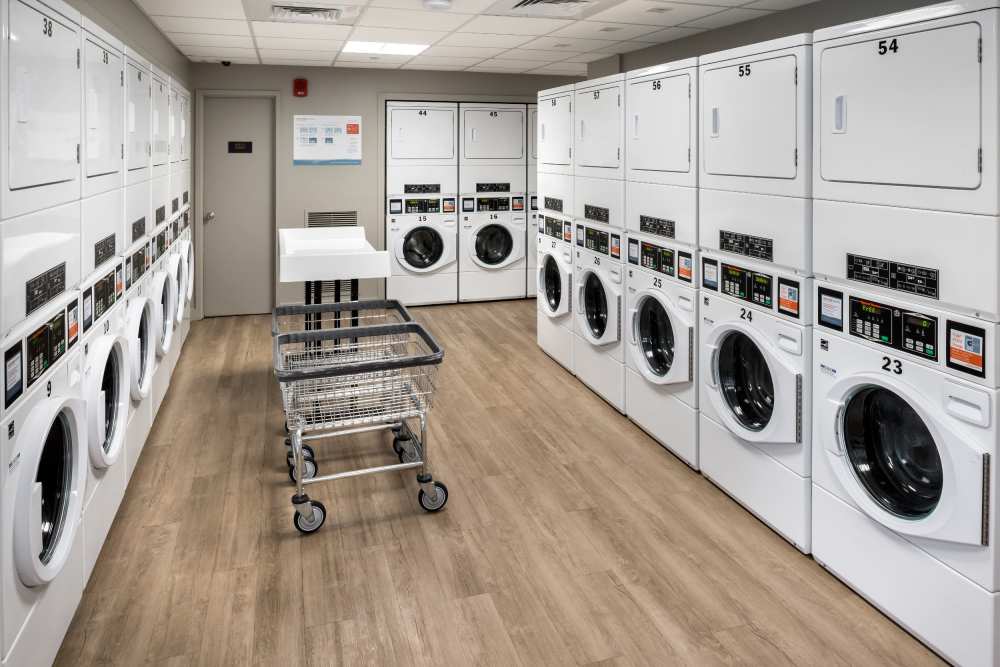 Laundry facility at Parkside Place in Cambridge, Massachusetts