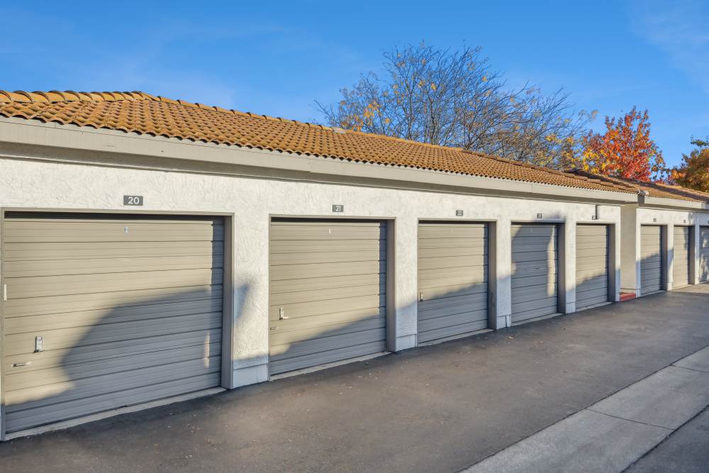 Storage units at Terra at Portola Park in Livermore, California