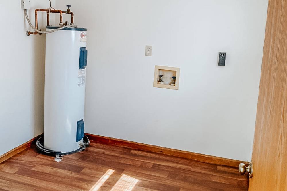 Water heater at Riverside Villas in Columbia City, Indiana