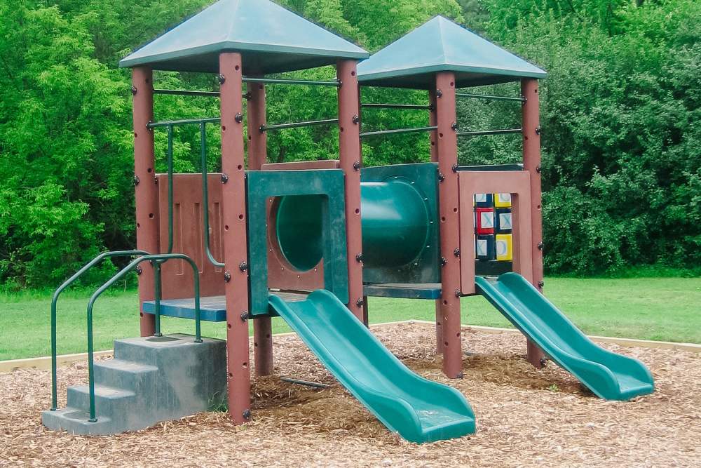 Resident children playground at Yale Apartments in Yale, Michigan.