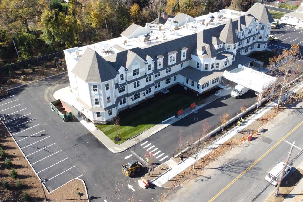 Overhead perspective at Netherbay at Bay Shore in Bay Shore, New York
