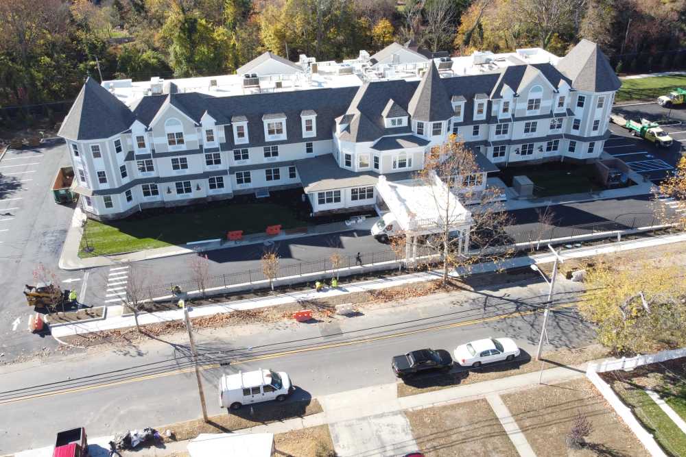 Overhead shot at Netherbay at Bay Shore in Bay Shore, New York