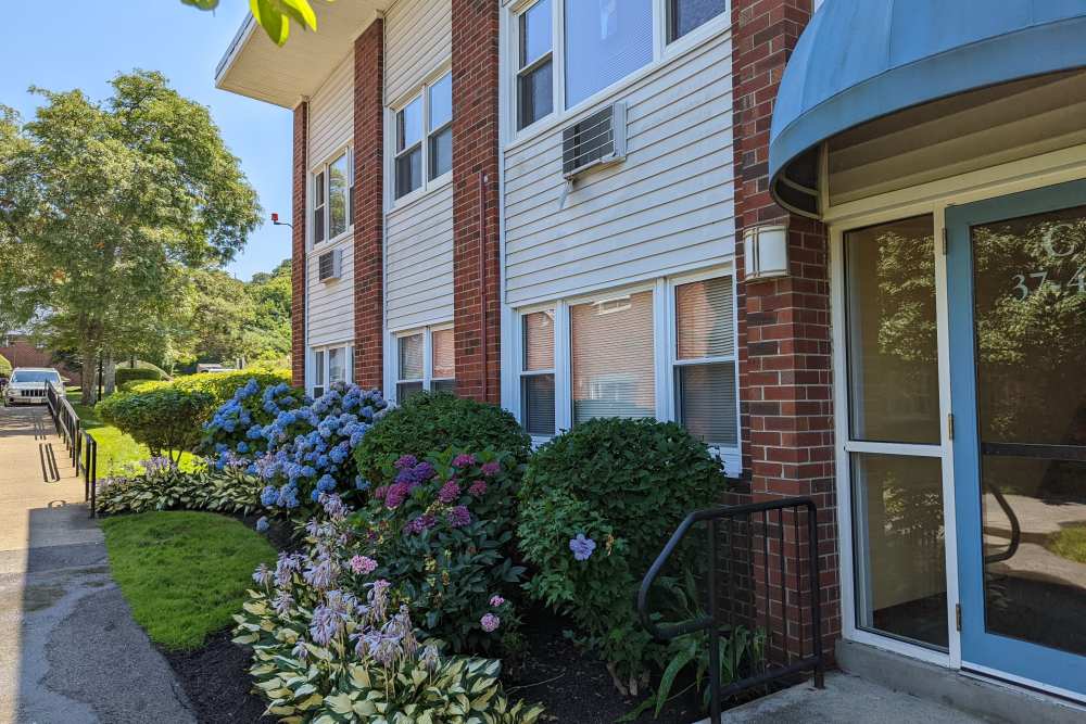 Our beautiful gardens at Bay Village in Fall River, Massachusetts